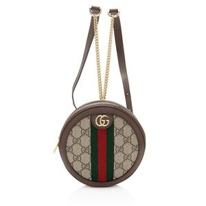 Gucci Original GG Supreme Canvas Ophidia Round Backpack Mini Authentic Preloved